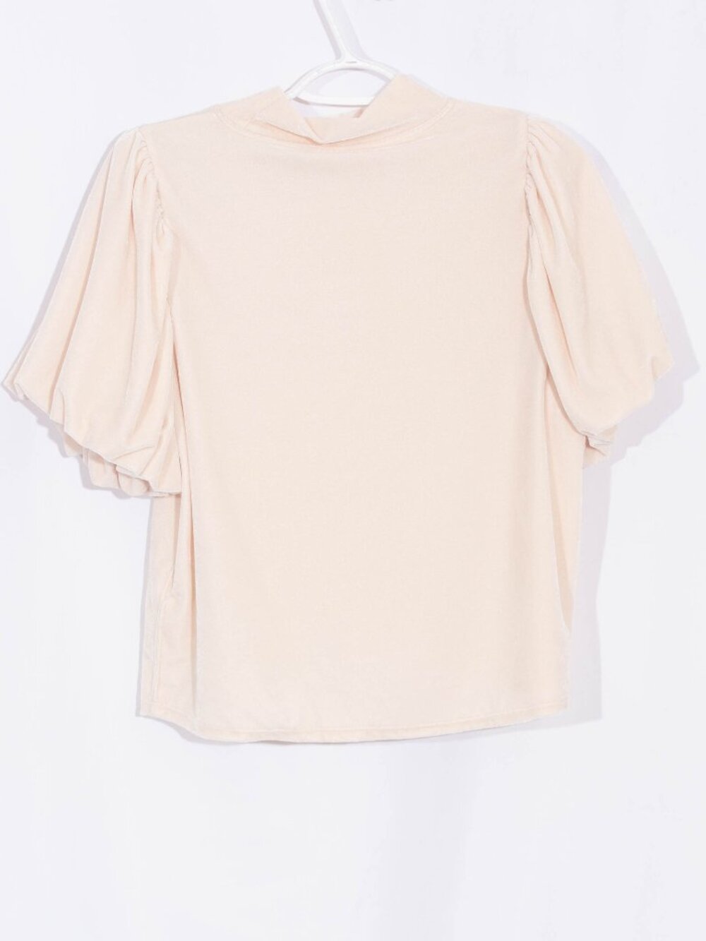 FREE PEOPLE Claudia Velvet Mock Neck Blouse Size S - Picture 8 of 14